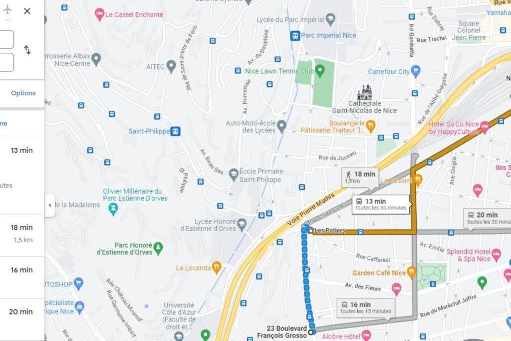 Bd Grosso Apt 4 Prs, 300M Plage, Clim, Parking นีซ ภายนอก รูปภาพ